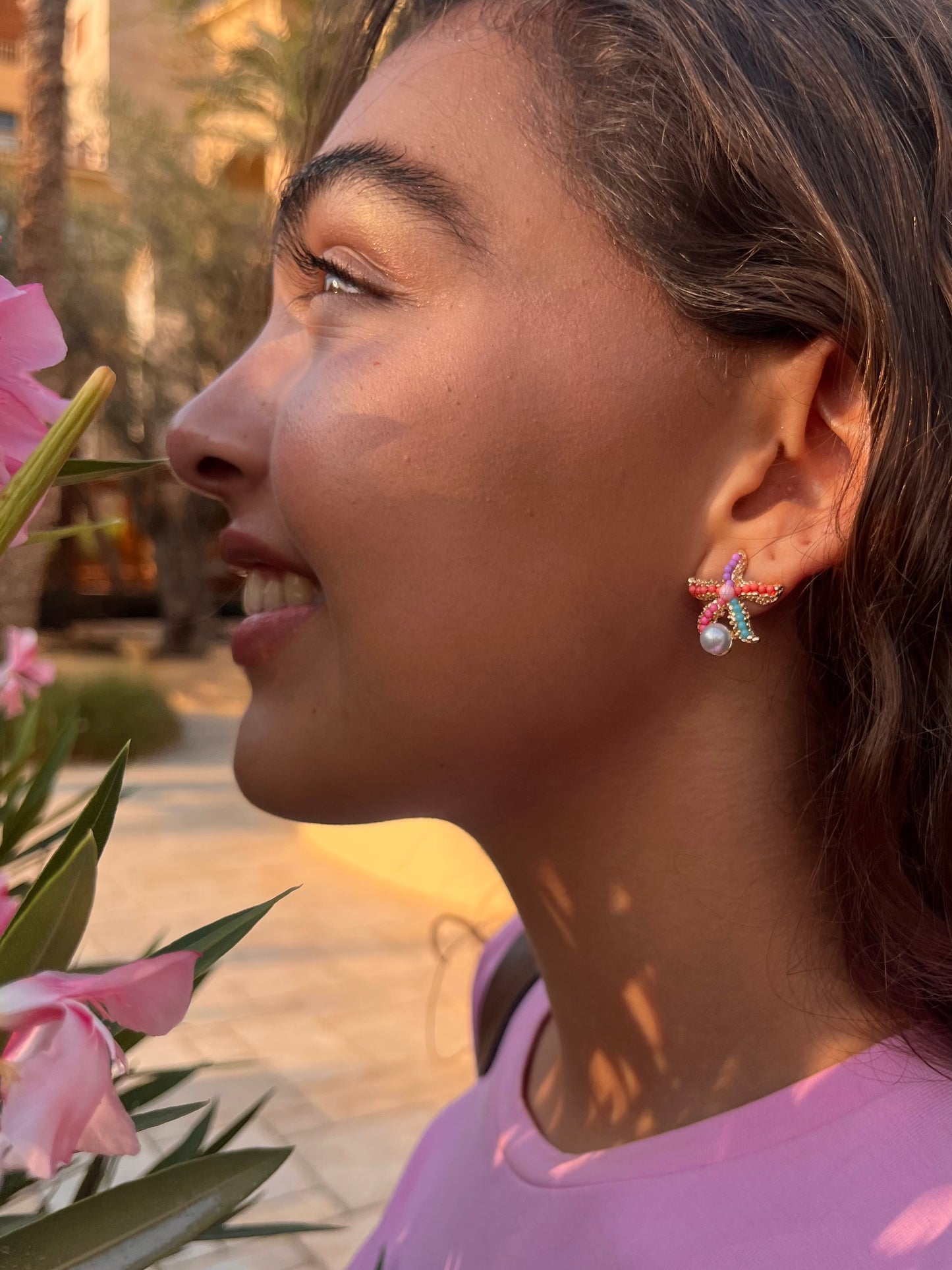 Coral Starfish Studs