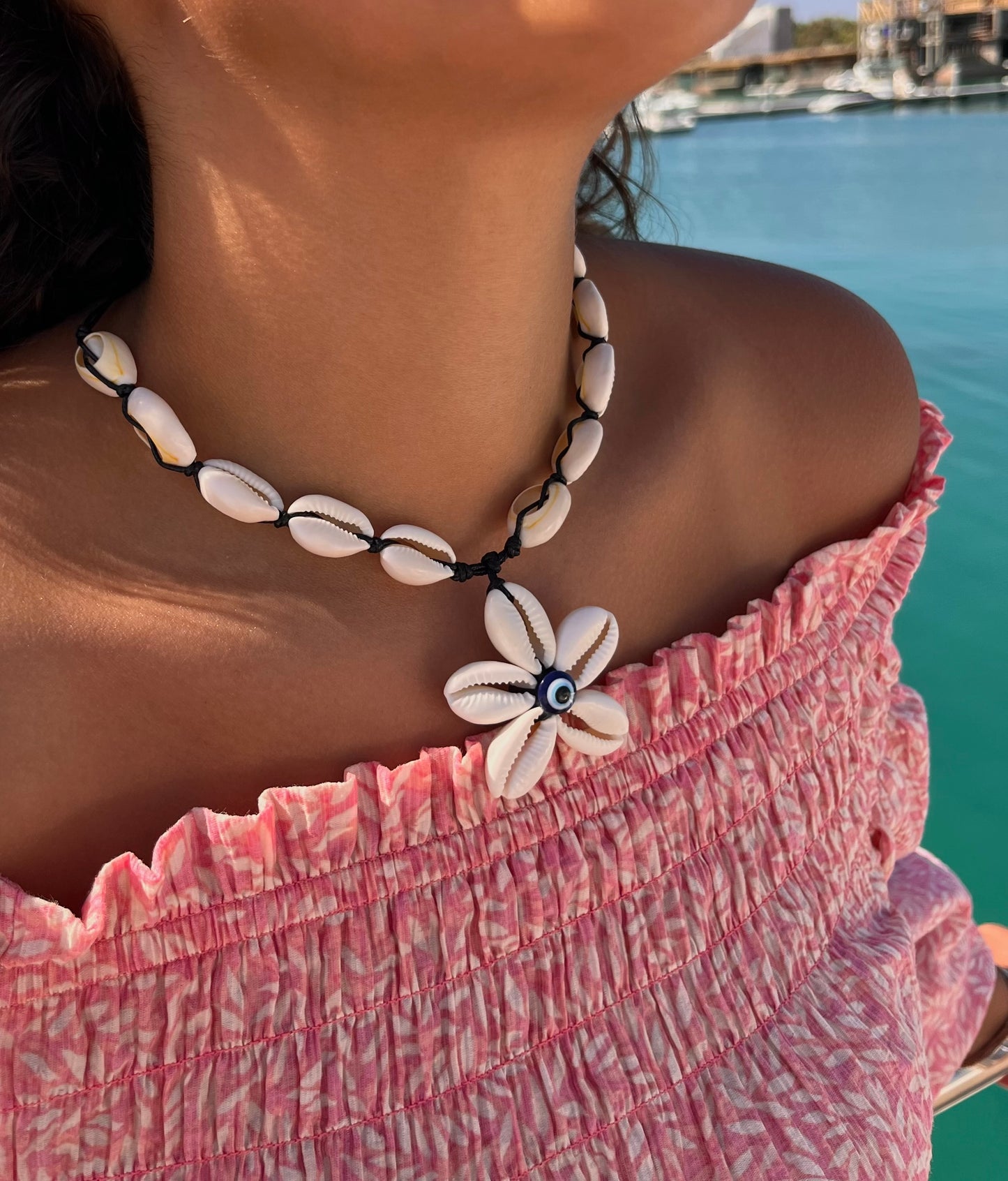 Seashell Flower Necklace